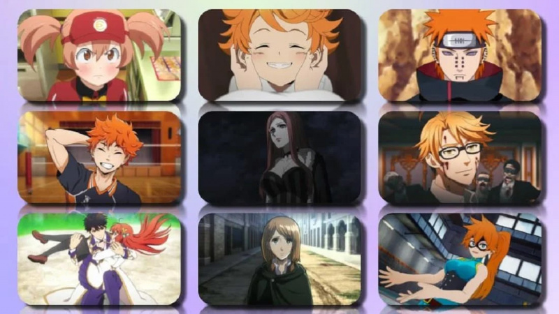   Top 50 suosituinta oranssitukkaista animehahmoa