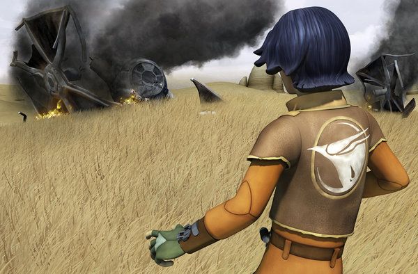 Ezra i en scene fra Star Wars Rebels, en ny animert serie som starter fredag ​​på Disney Channel.