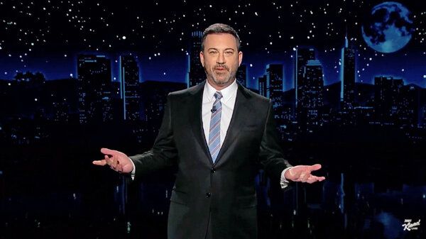Vi kan se tillbaka och se att han gav sitt liv för att störta resultatet av detta val, sa Jimmy Kimmel om Rudy Giuliani, president Trumps ofta maskerade advokat.