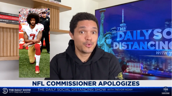 Trevor Noah est heureux que la N.F.L. Le commissaire s