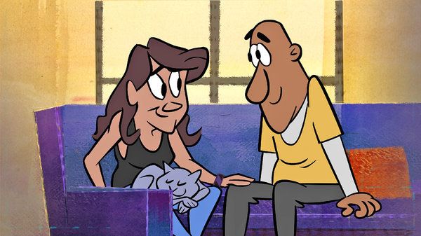 Сцена от късометражен анимационен филм StoryCorps за PBS.