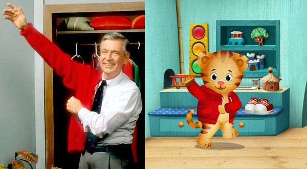 フレッドロジャースとダニエルタイガー、PBSの新しい子供向け番組のタイトルキャラクター。