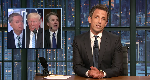 Seth Meyers와 다른 심야 진행자들은 Brett Kavanaugh 판사에 대한 성폭행 주장에 대한 FBI의 조사를 비판했습니다.