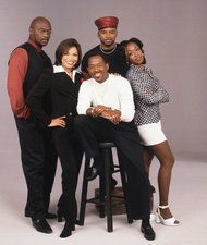 Thomas Mikal Ford(왼쪽), 텔레비전 시리즈 Martin의 다른 출연진과 함께 1996년.