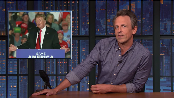 Vau, ja ma olin mures publiku tagasitoomise pärast, naljatas Seth Meyers.
