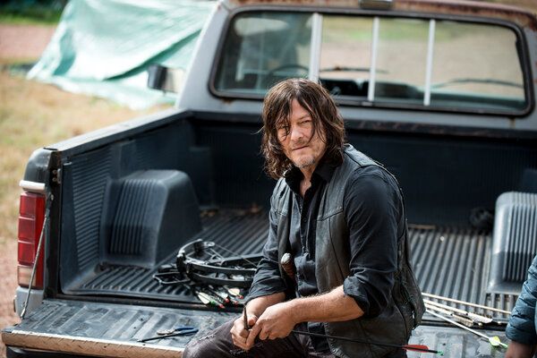 Norman Reedus en una escena de The Walking Dead de AMC, que finalizará en 2022. Una serie derivada con el personaje de Reedus, Daryl Dixon, está prevista para 2023.