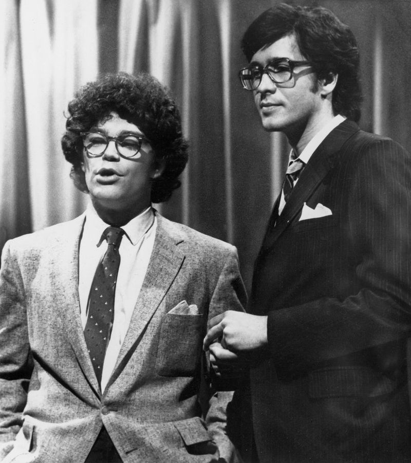 Al Franken, vänster, med Tom Davis på 1970-talet.