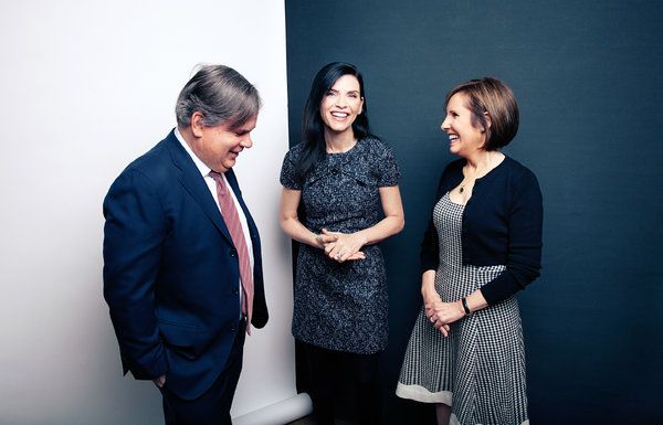 Julianna Margulies kartu su „Geros žmonos“ kūrėjais Robertu ir Michelle Kingu. CBS televizijos serialas baigiasi po septynių sezonų.