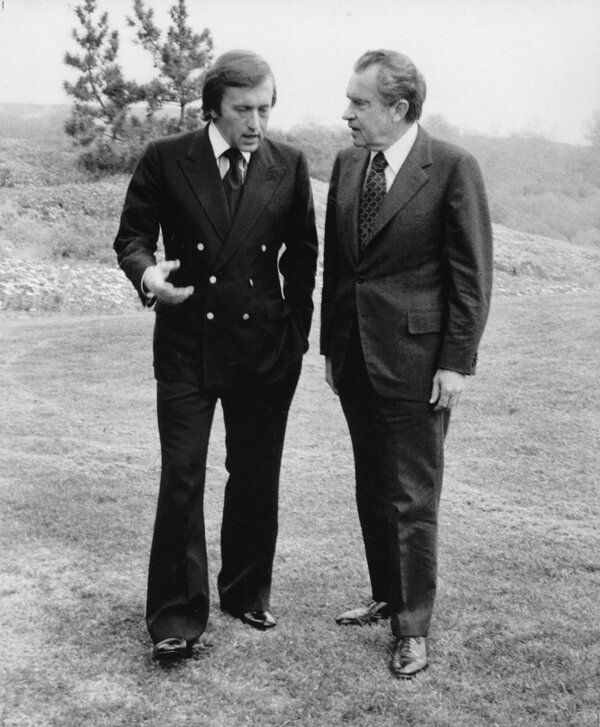 David Frost ja endine president Nixon 1977. aasta märtsis Californias San Clemente