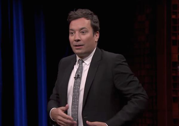 President Trump beskrev ett möte med senatens republikaner som en kärleksfest, men Jimmy Fallon är inte så säker.