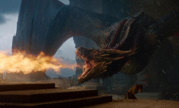Søndagens siste episode av Game of Thrones inkluderte en siste sentral utbrudd av drageild. Etter hvert som CGI-beistene vokste gjennom årene, økte også seriens avhengighet av skuespill.