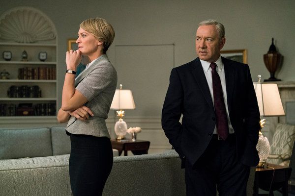 Robin Wright et Kevin Spacey dans House of Cards.