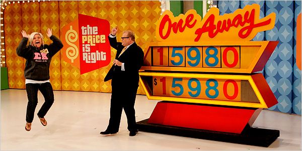 Drew Carey (s natjecateljem, Amor Raciano) mislio je biti voditelj ??The Price Is Right?? ??bilo bi zabavno i cool.??