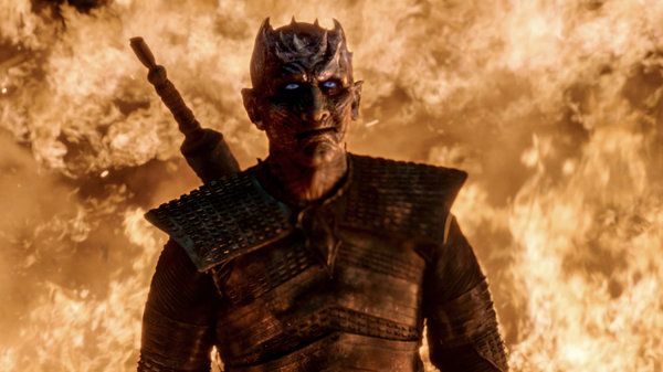 Vladimir Furdik som nattkongen i en scene fra Game of Thrones.