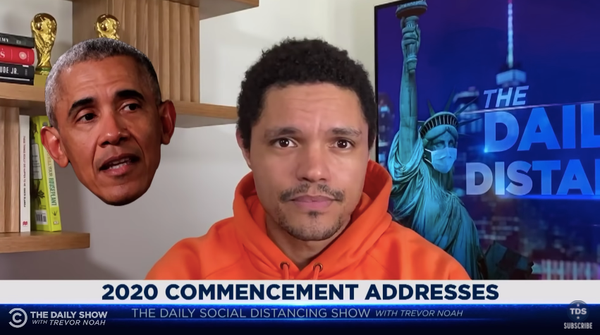 Kiedy były prezydent Barack Obama powiedział, że wielu przywódców nawet nie udaje, że rządzi, wszyscy wiedzieli, że ma na myśli prezydenta Trumpa. Na przykład, w ten sposób wiesz, że schrzaniłeś, powiedział Trevor Noah.