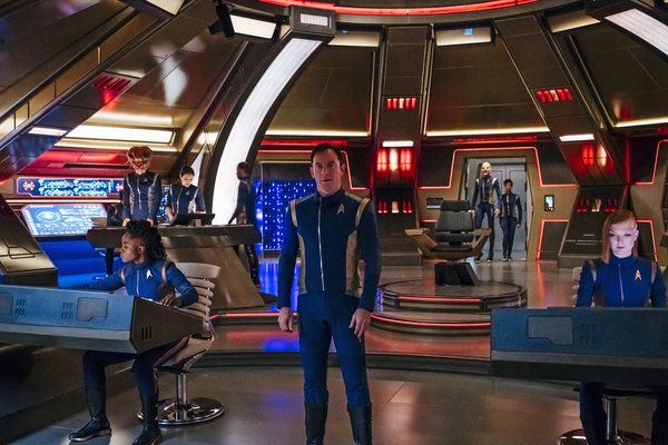 Jason Isaacs als kapitein Gabriel Lorca in Star Trek: Discovery.