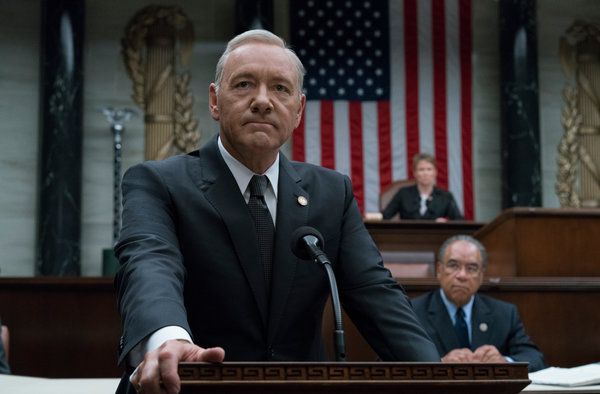 Kevin Spacey ako prezident Frank Underwood v sezóne 5 House of Cards.