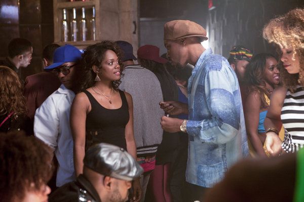 Van links, Afton Williamson en Wood Harris in The Breaks, op VH1.