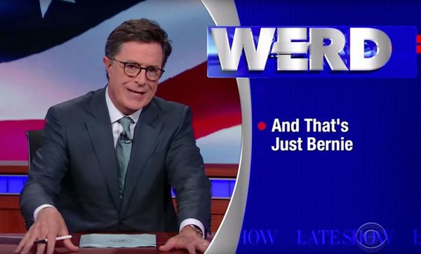 Stephen Colbert sur The Late Show.