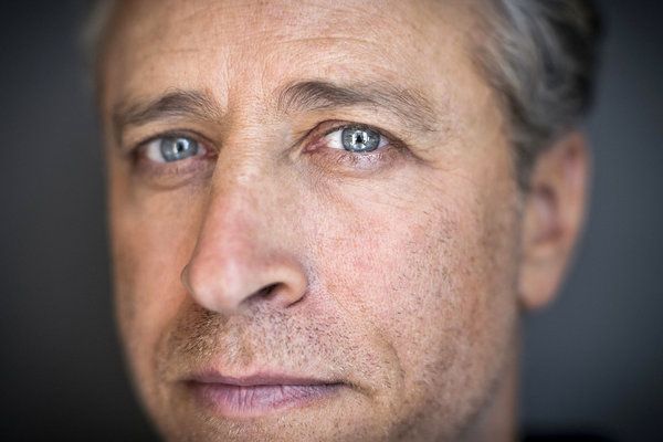 Jon Stewart nos escritórios do The Daily Show no ano passado.