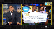 Сотрудники The Daily Show объявили, что люди выбрали самый диковинный твит президента Трампа.