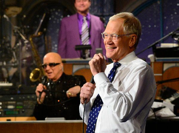 David Letterman durante a gravação final do