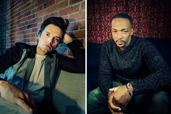 Soimul și soldatul de iarnă continuă povestea personajelor sale din titlu, interpretate de Anthony Mackie, dreapta, și Sebastian Stan.